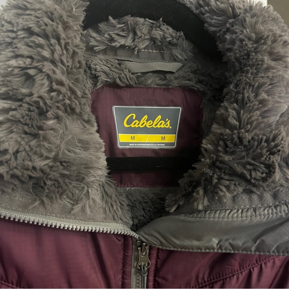Women’s Cabela’s Primaloft Polyester Jacket Maroon Size M - Picture 3 of 6